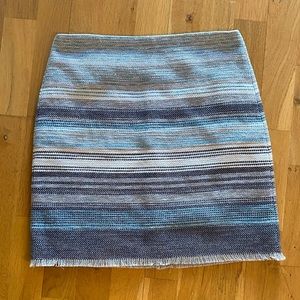 Loft Multi Colored Tweed Skirt